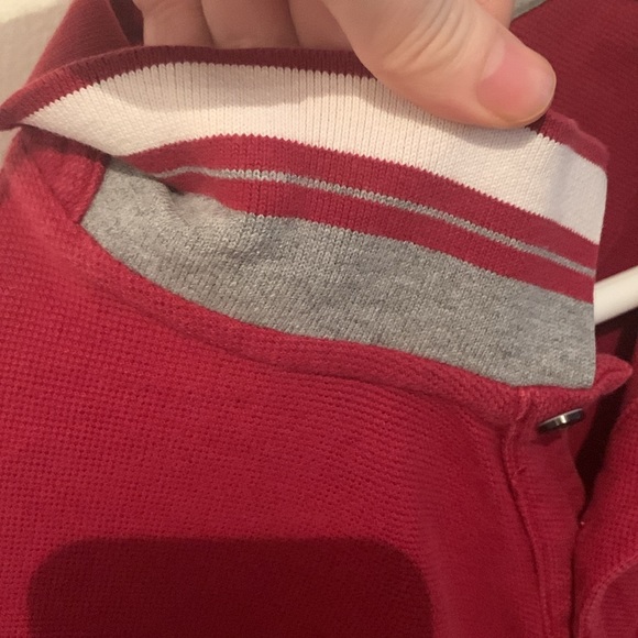 Stylish Ruby Red 100% Soft Cotton Polo from Black Brown 1826 SZ Large 🔥 - Picture 6 of 9